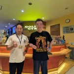 株式会社肉体改造研究所　竹田大介と、パーソナルトレーニングを受けて頂いている山本秀樹様。ゴールドジムイースト東京にて。